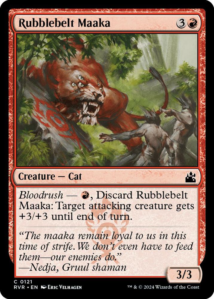 Rubblebelt Maaka 121 card from Ravnica Remastered