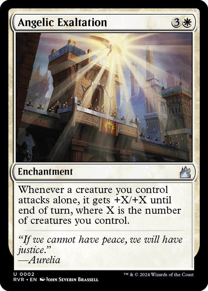 Angelic Exaltation 2 card from Ravnica Remastered