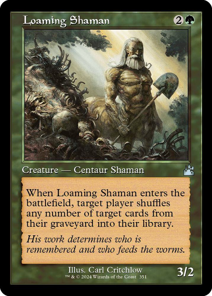 Loaming Shaman (Retro Frame) 351 card from Ravnica Remastered