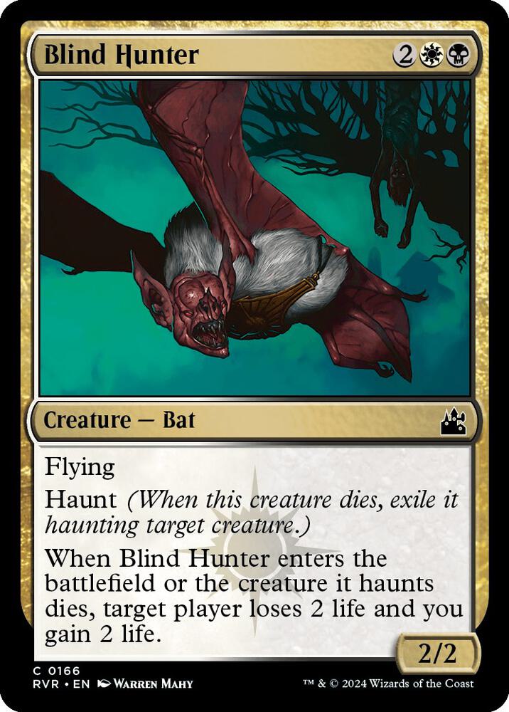 Blind Hunter 166 card from Ravnica Remastered