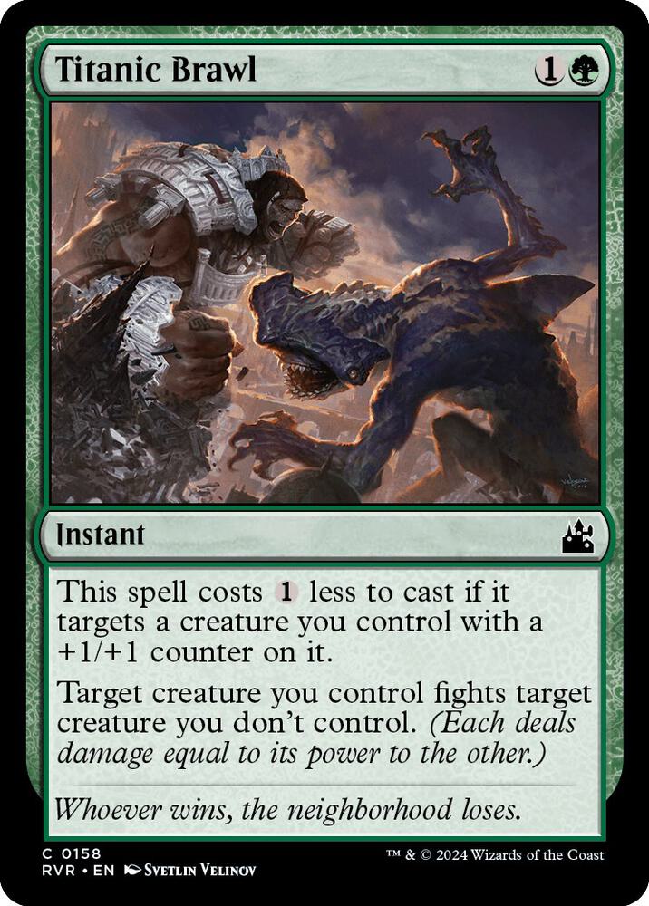Titanic Brawl 158 card from Ravnica Remastered