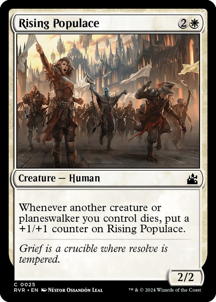 Rising Populace 25 card from Ravnica Remastered