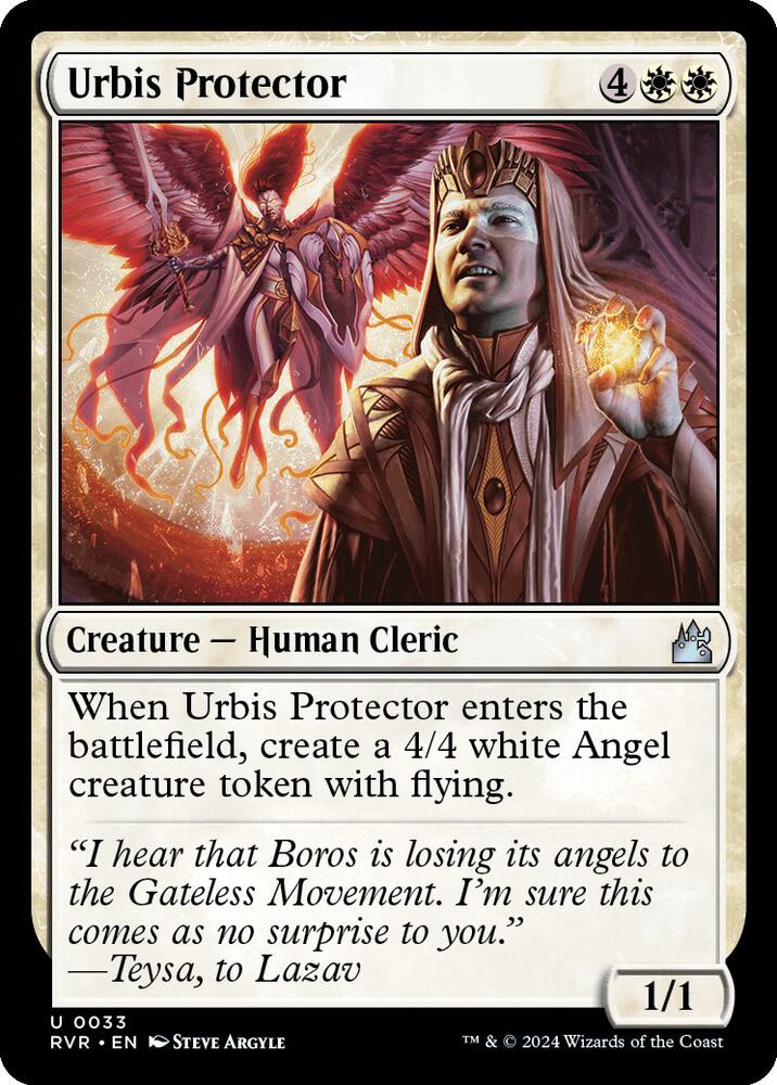 Urbis Protector 33 card from Ravnica Remastered
