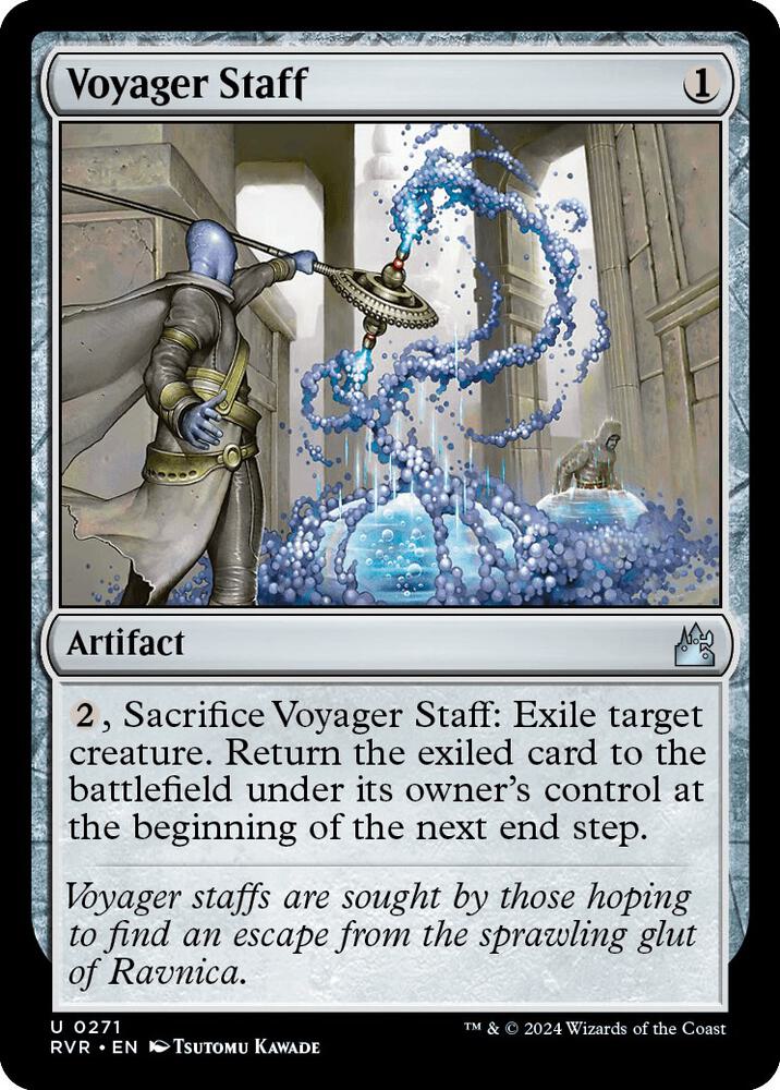 Voyager Staff 271 card from Ravnica Remastered