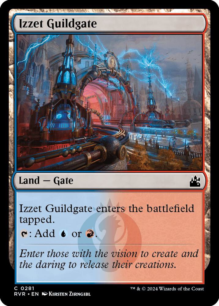 Izzet Guildgate 281 card from Ravnica Remastered