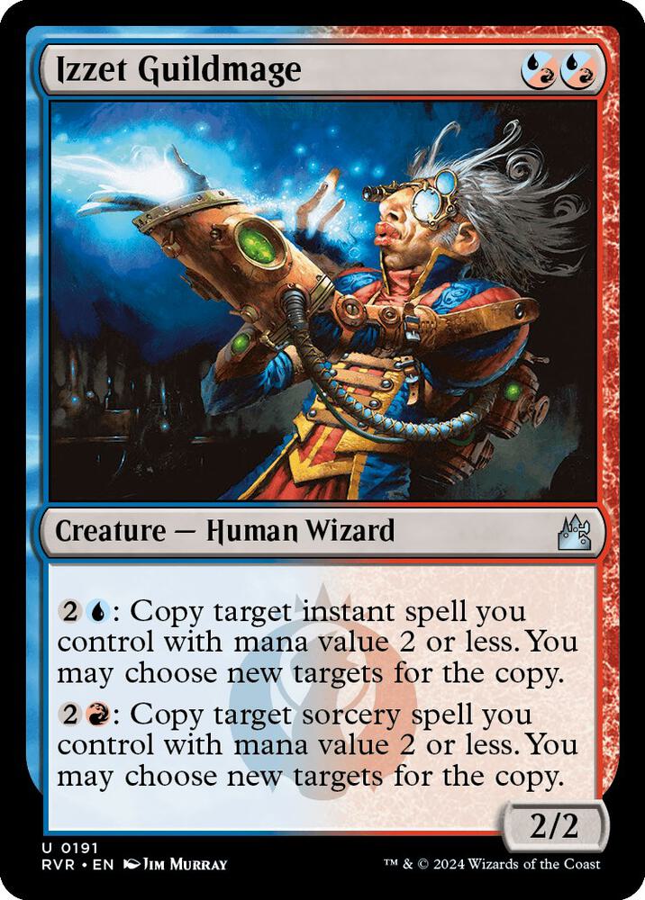 Izzet Guildmage 191 card from Ravnica Remastered