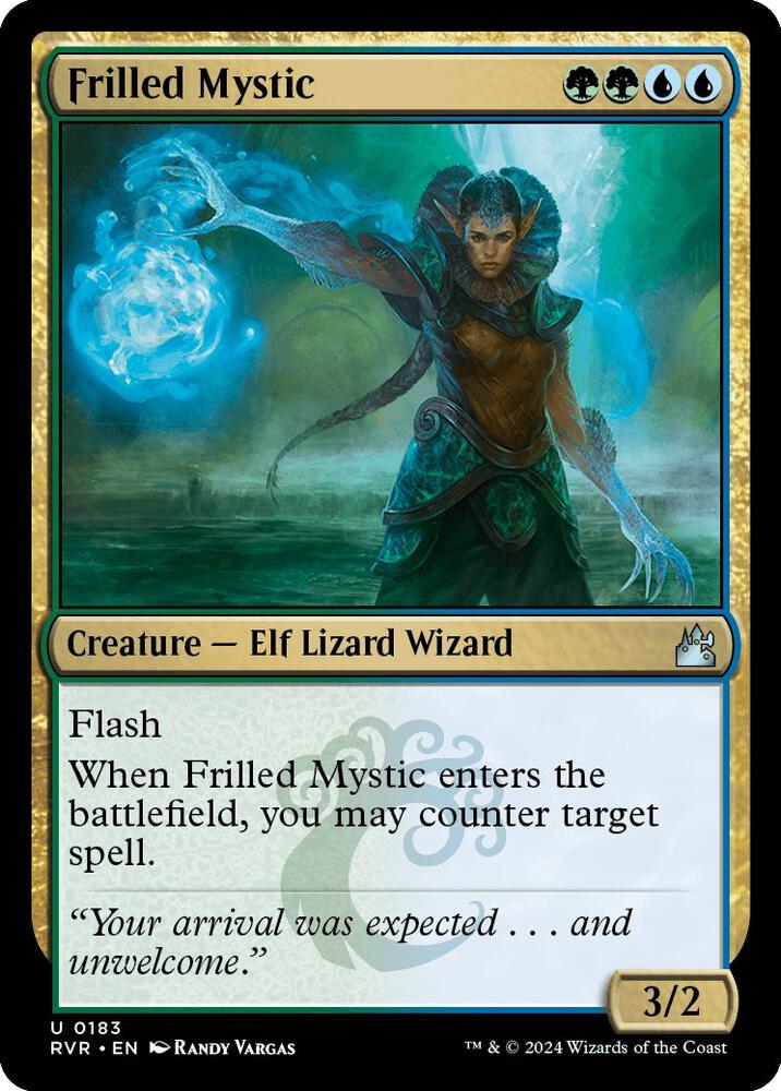 Frilled Mystic 183 card from Ravnica Remastered