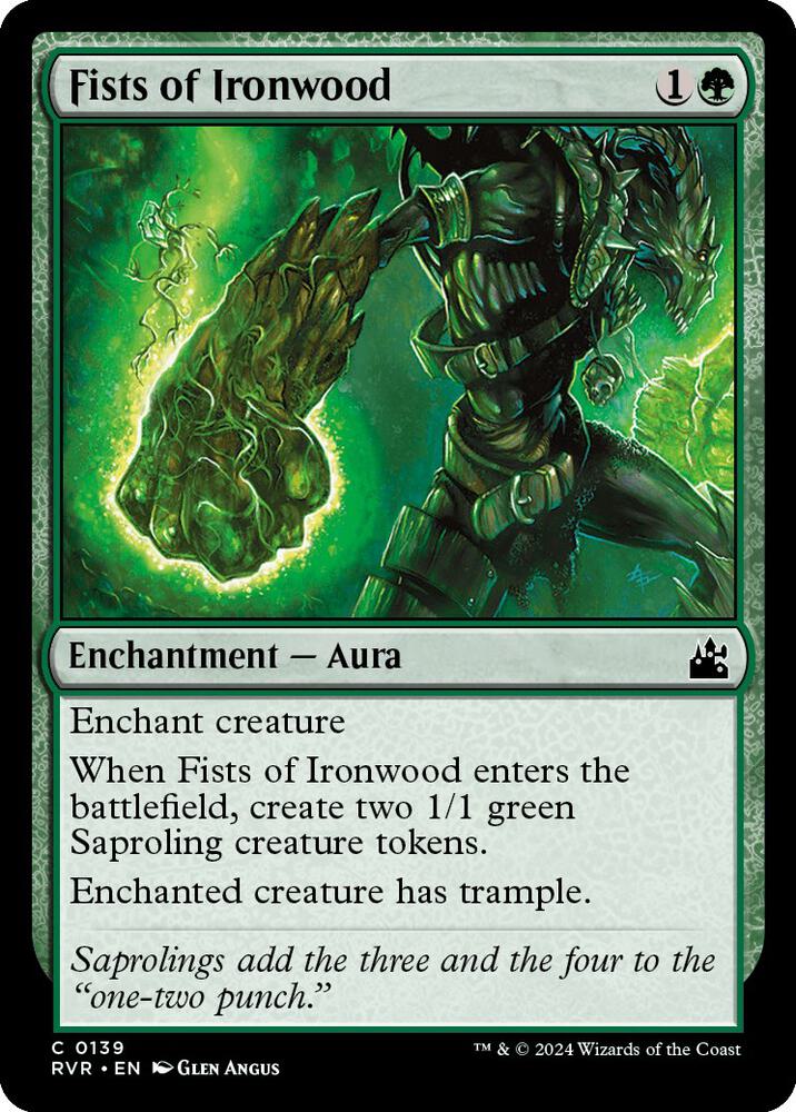 Fists of Ironwood 139 card from Ravnica Remastered