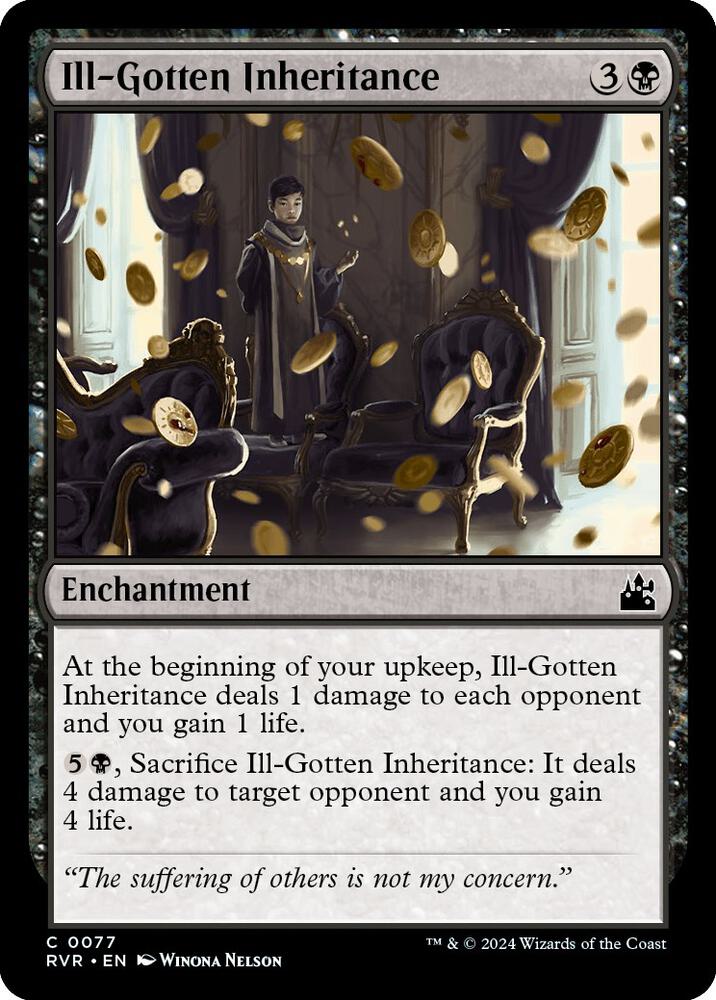 Ill-Gotten Inheritance 77 card from Ravnica Remastered
