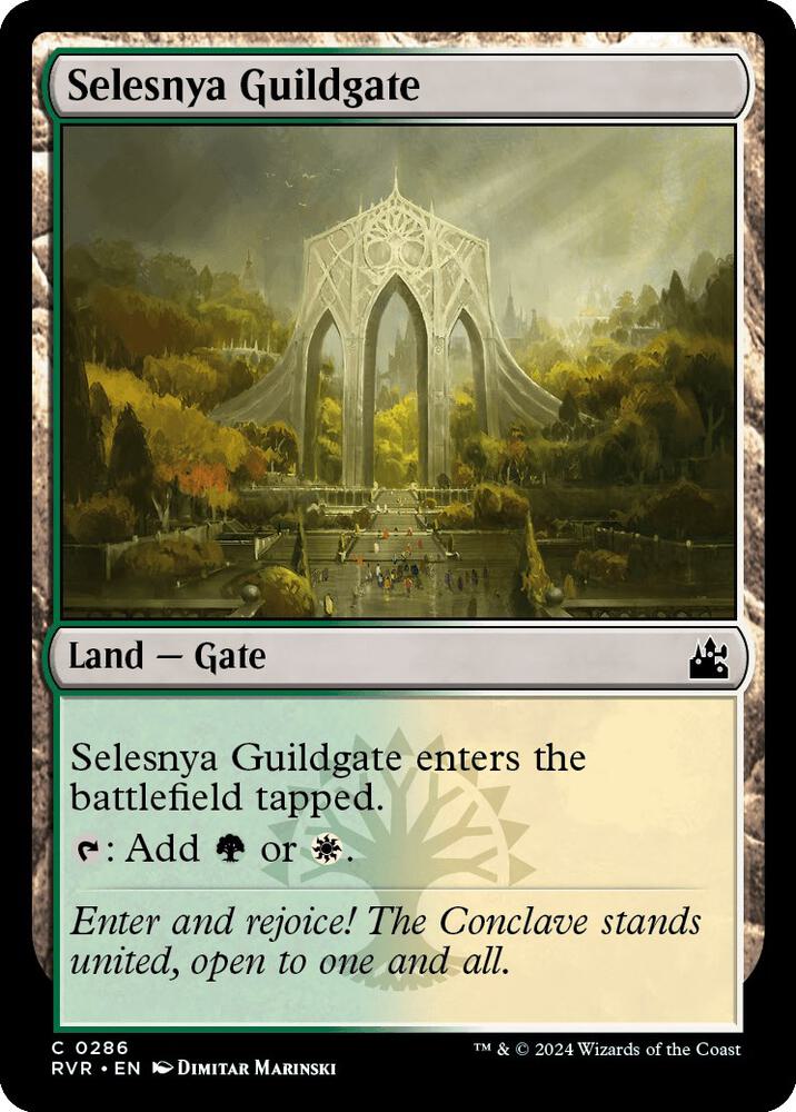 Selesnya Guildgate 286 card from Ravnica Remastered