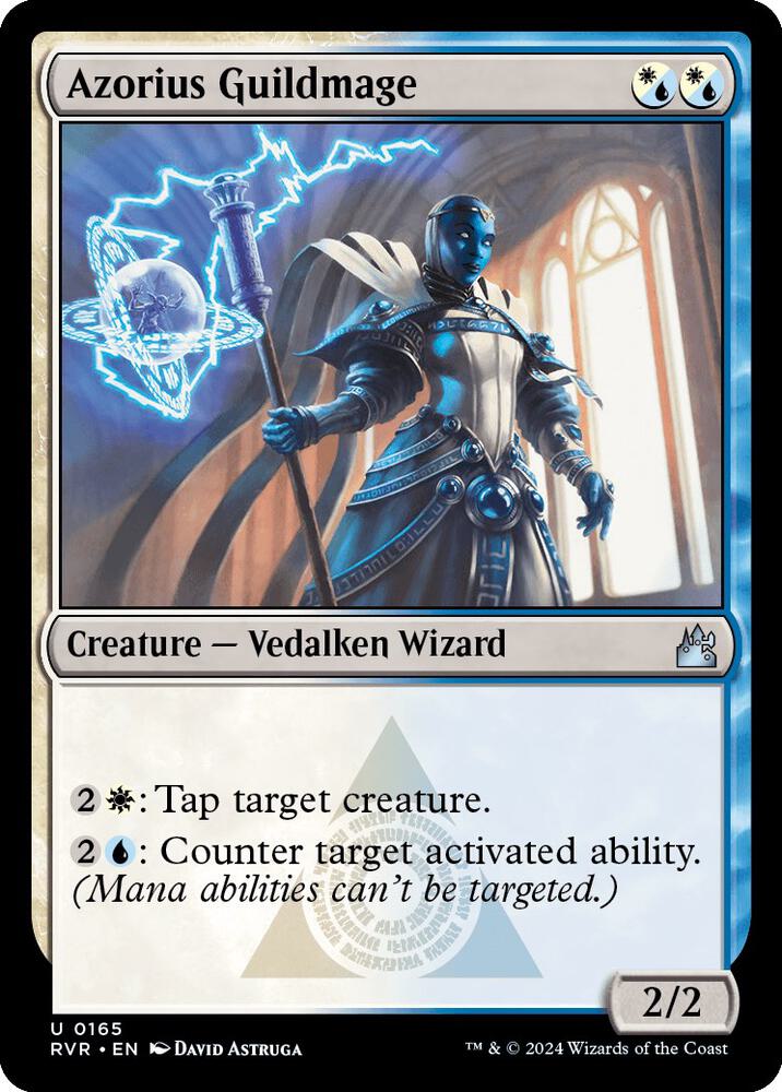 Azorius Guildmage 165 card from Ravnica Remastered