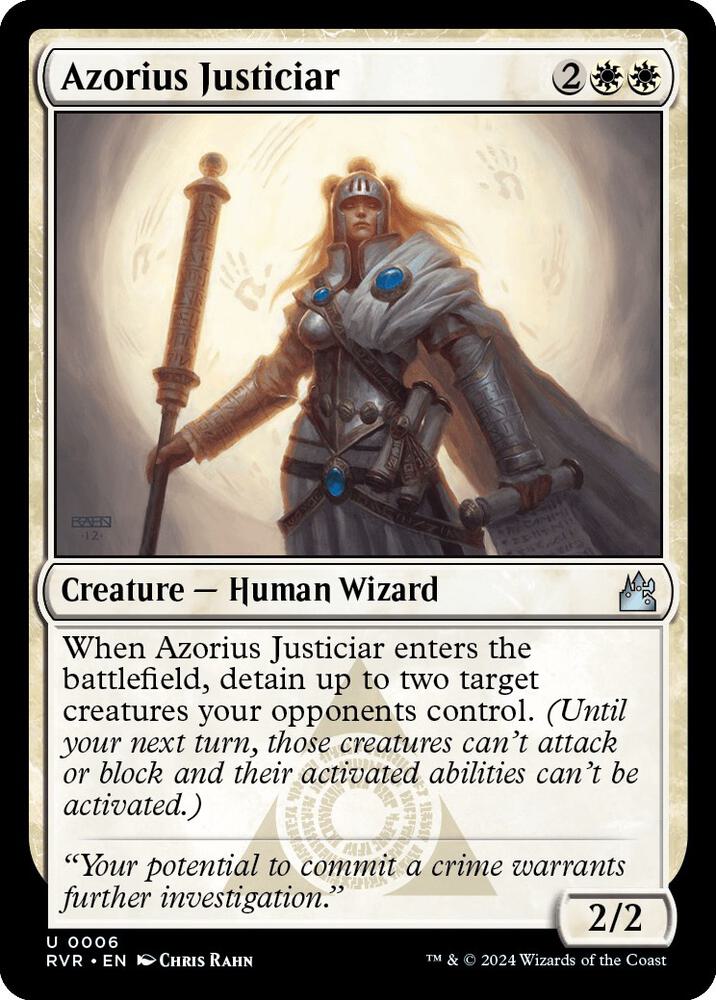 Azorius Justiciar 6 card from Ravnica Remastered