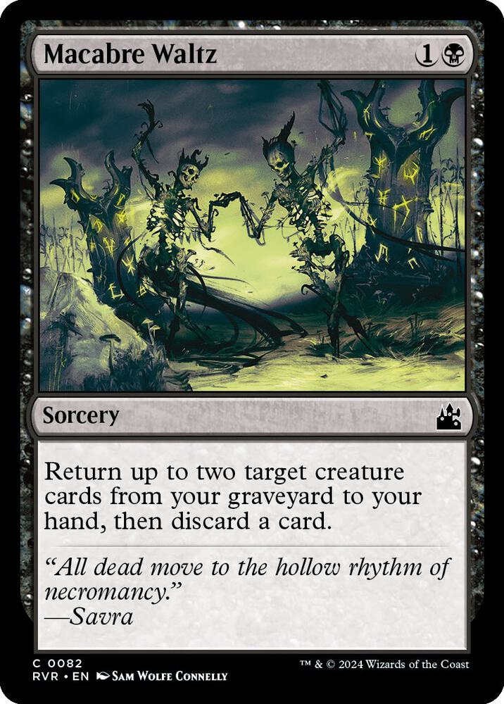 Macabre Waltz 82 card from Ravnica Remastered
