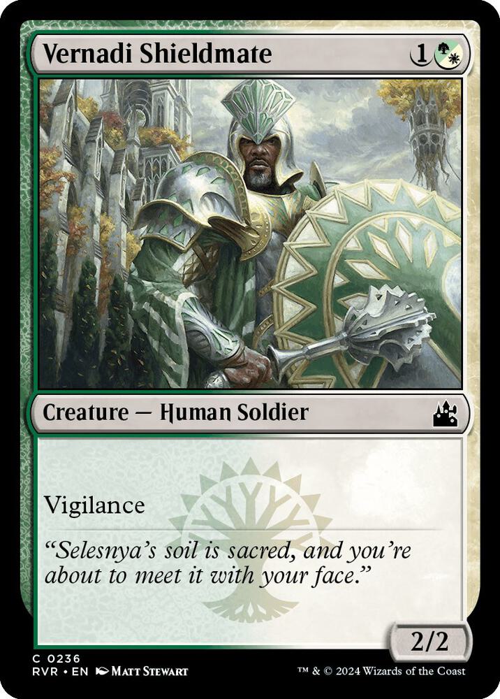 Vernadi Shieldmate 236 card from Ravnica Remastered