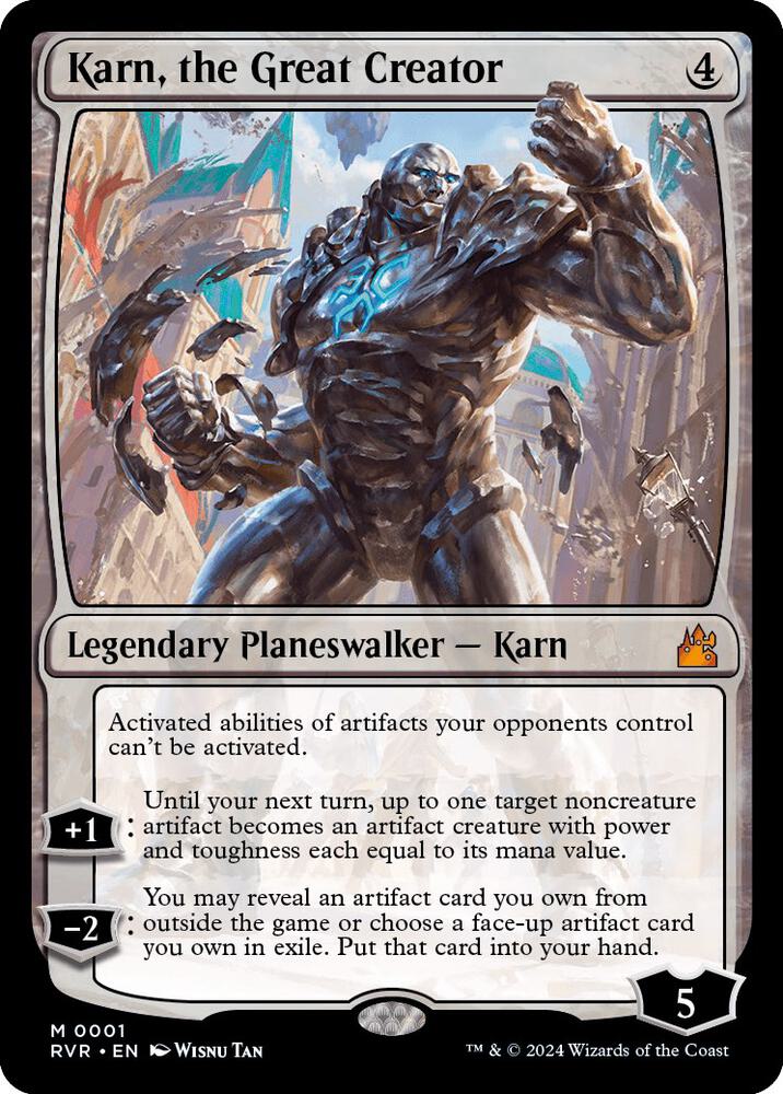 Karn, the Great Creator 1 card from Ravnica Remastered