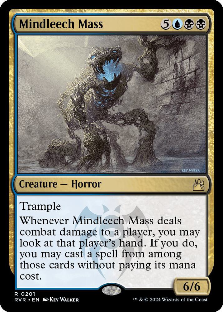 Mindleech Mass 201 card from Ravnica Remastered