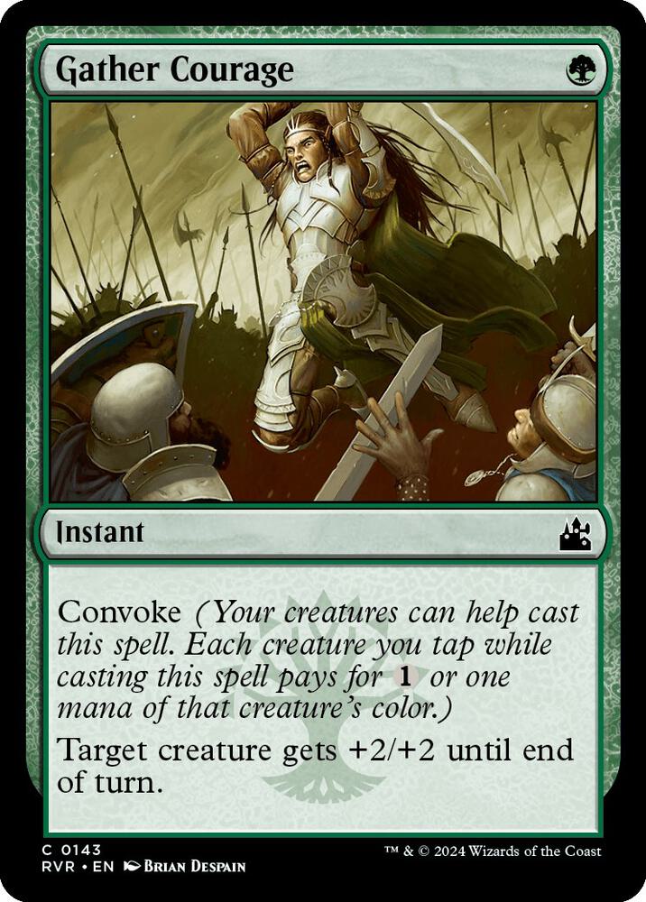 Gather Courage 143 card from Ravnica Remastered