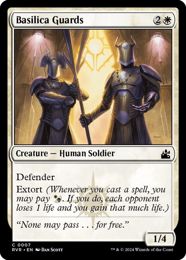 Basilica Guards 7 card from Ravnica Remastered