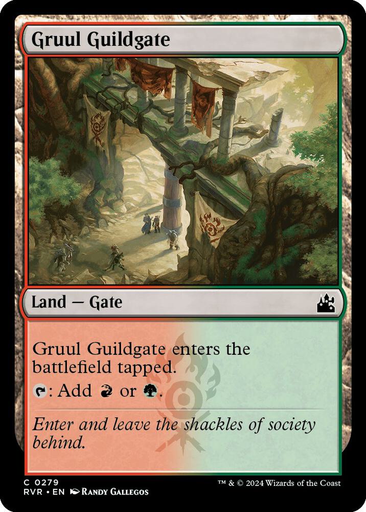 Gruul Guildgate 279 card from Ravnica Remastered