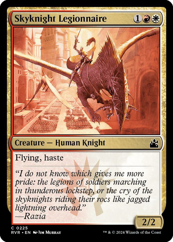 Skyknight Legionnaire 225 card from Ravnica Remastered