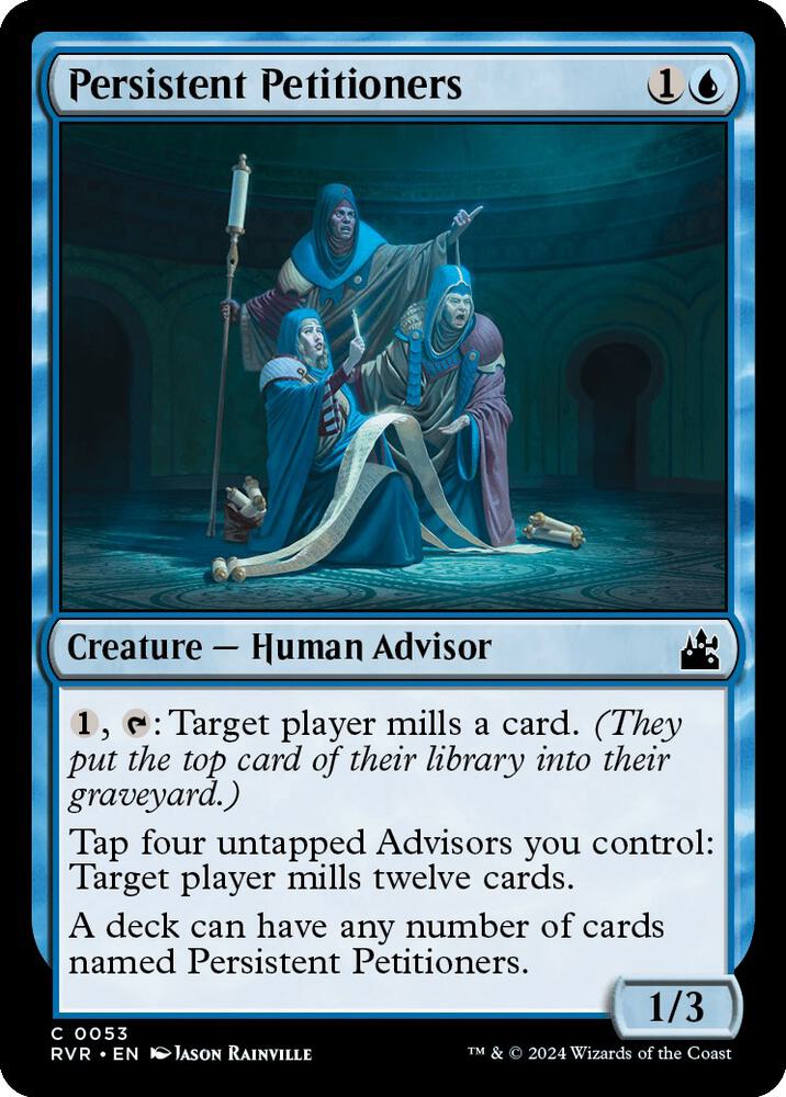 Persistent Petitioners 53 card from Ravnica Remastered