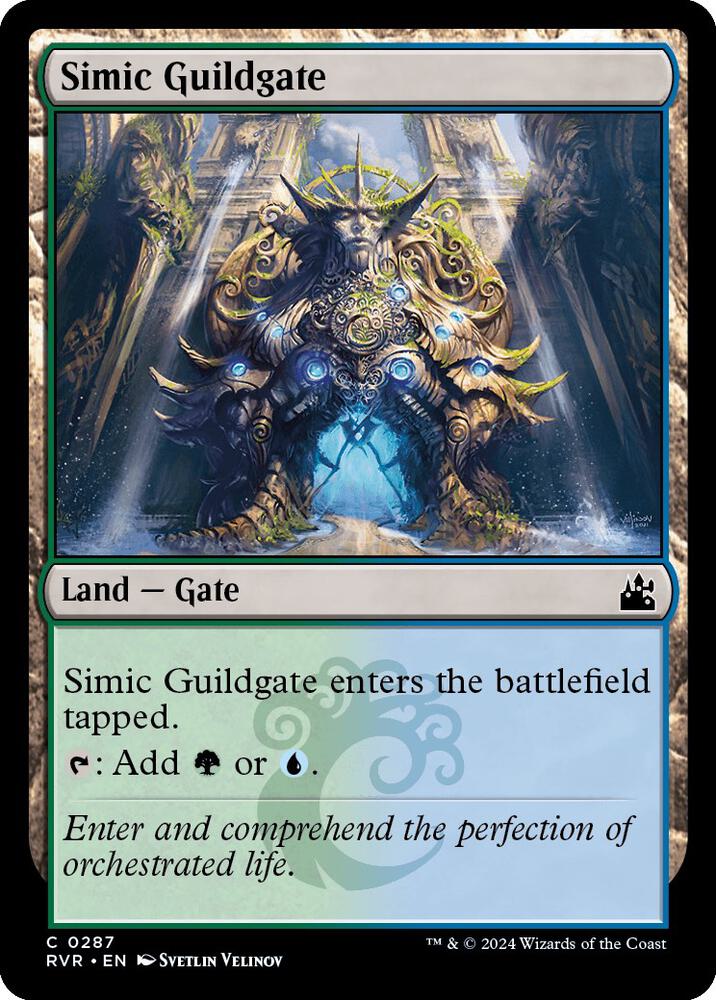 Simic Guildgate 287 card from Ravnica Remastered