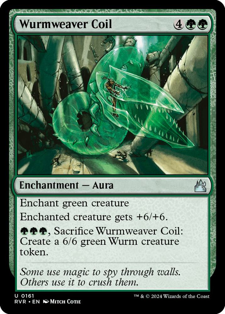 Wurmweaver Coil 161 card from Ravnica Remastered
