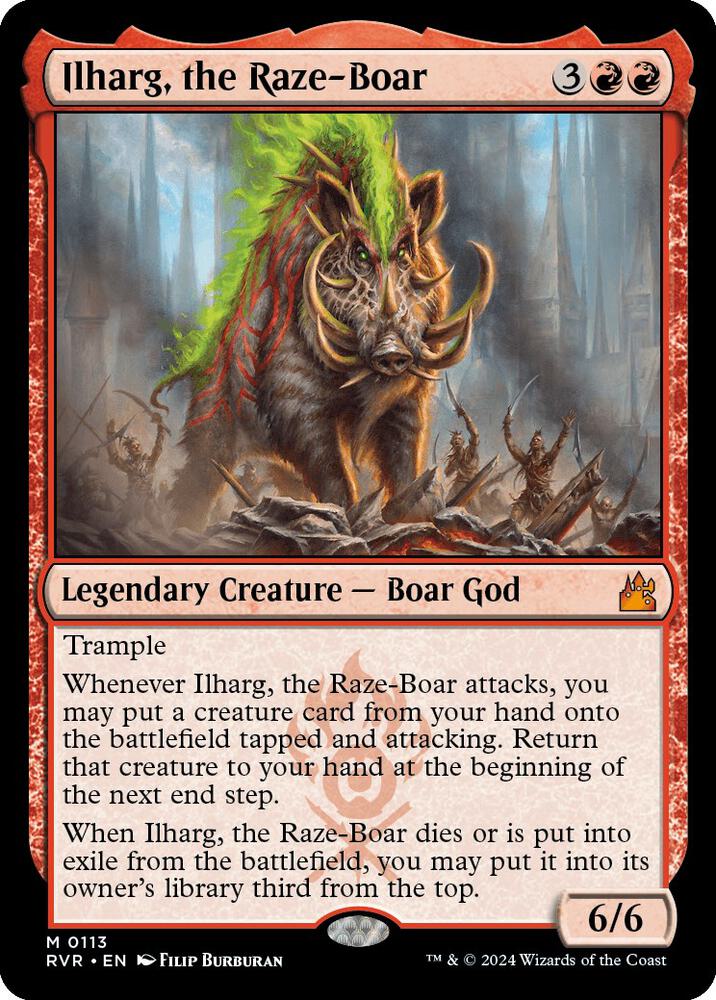 Ilharg, the Raze-Boar 113 card from Ravnica Remastered