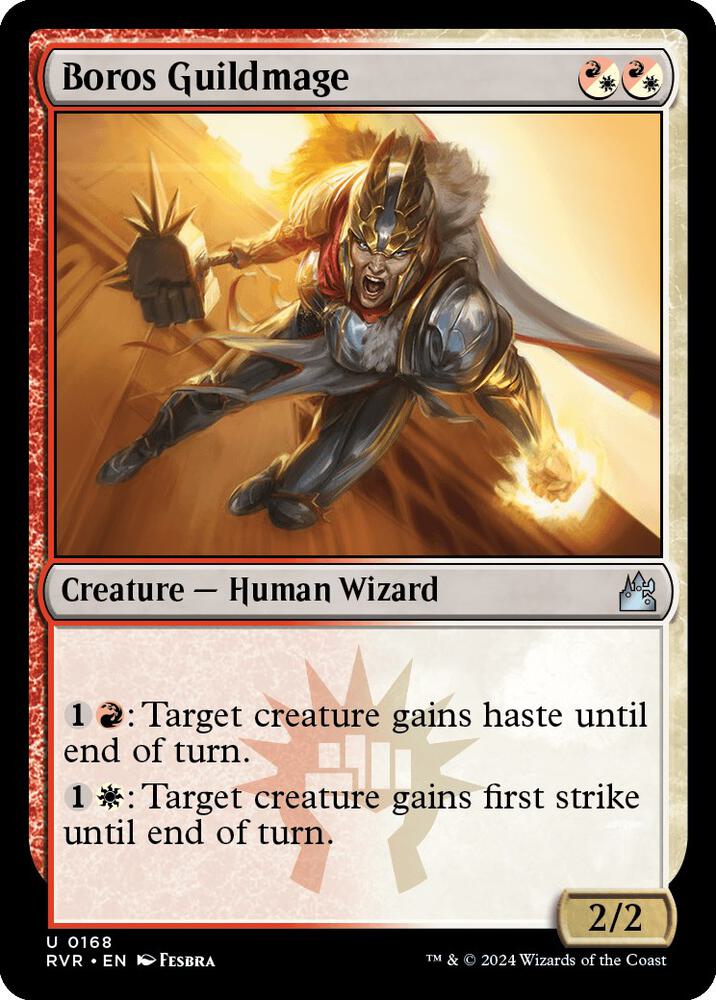 Boros Guildmage 168 card from Ravnica Remastered
