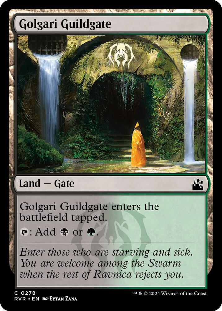 Golgari Guildgate 278 card from Ravnica Remastered