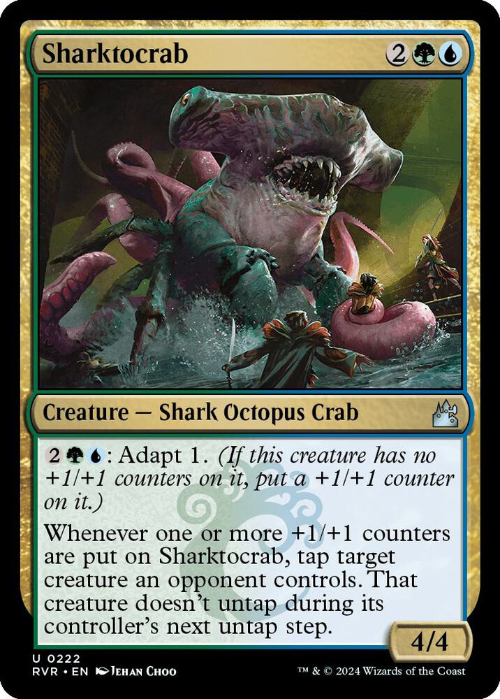 Sharktocrab 222 card from Ravnica Remastered