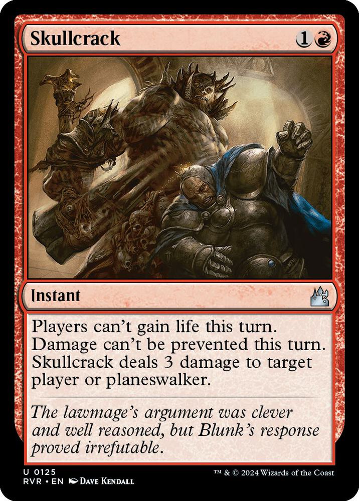 Skullcrack 125 card from Ravnica Remastered