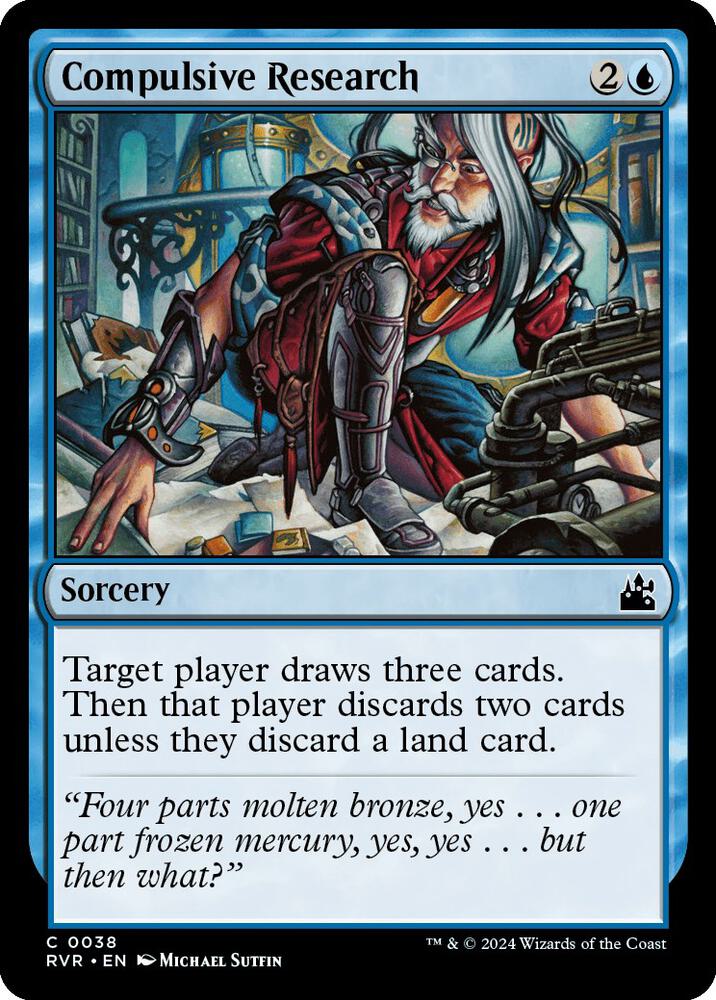 Compulsive Research 38 card from Ravnica Remastered