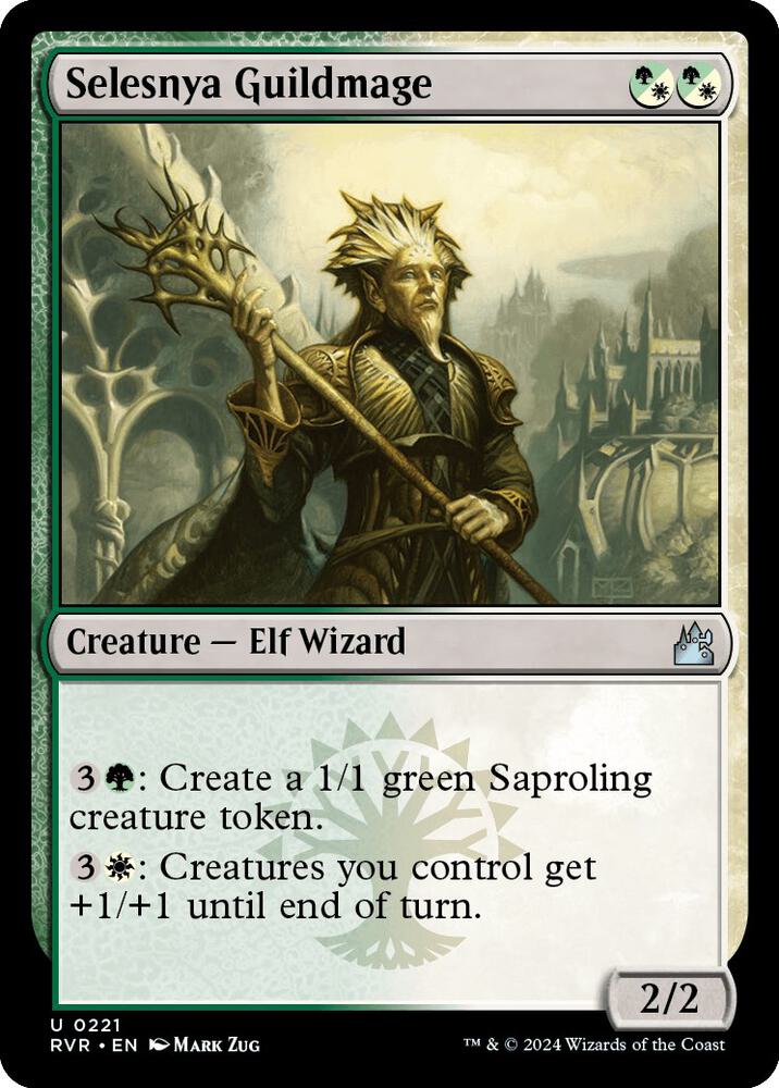Selesnya Guildmage 221 card from Ravnica Remastered
