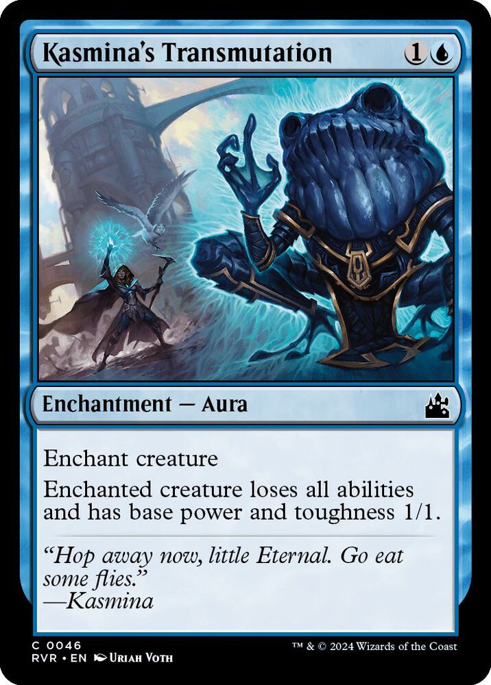 Kasmina's Transmutation 46 card from Ravnica Remastered
