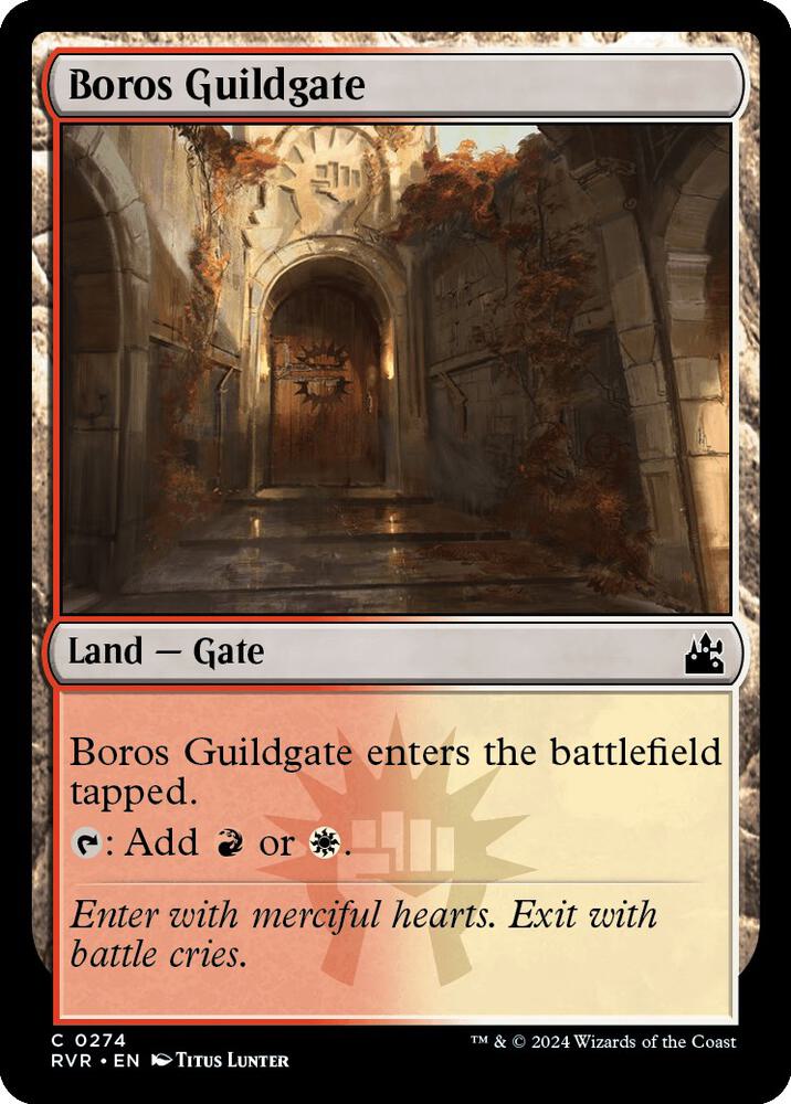 Boros Guildgate 274 card from Ravnica Remastered