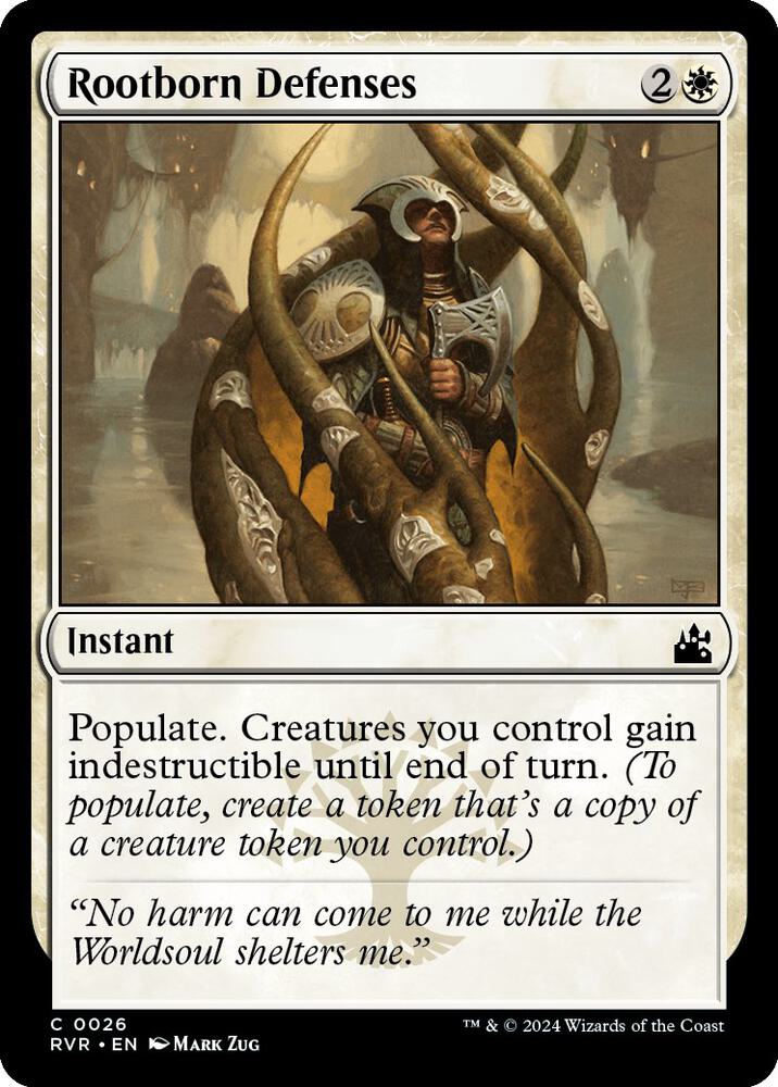 Rootborn Defenses 26 card from Ravnica Remastered
