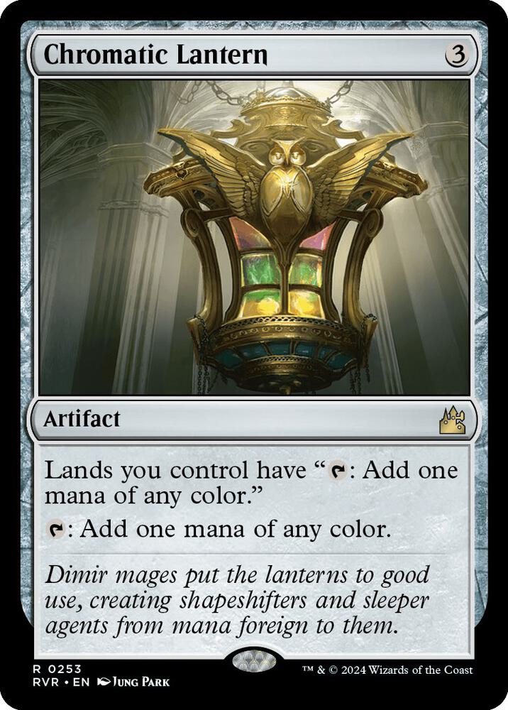 Chromatic Lantern 253 card from Ravnica Remastered