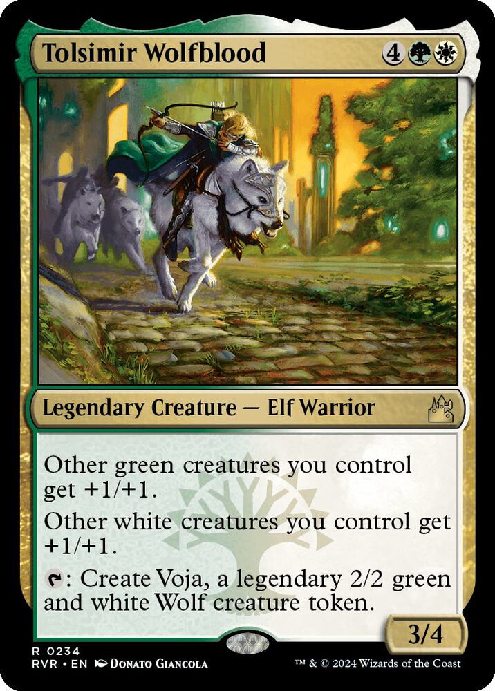 Tolsimir Wolfblood 234 card from Ravnica Remastered
