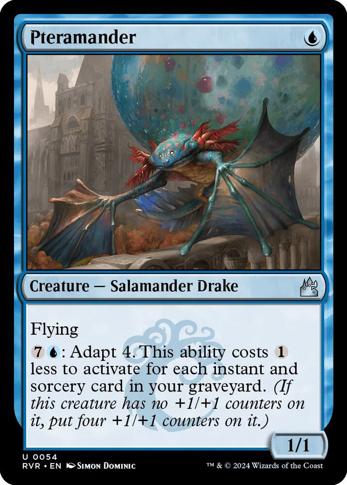 Pteramander 54 card from Ravnica Remastered