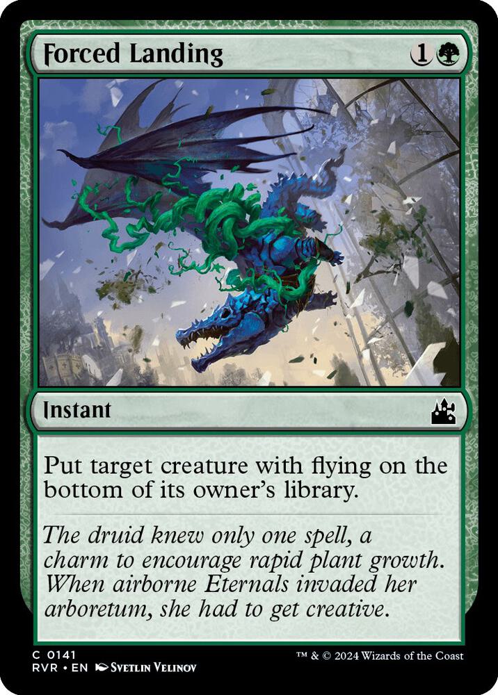 Forced Landing 141 card from Ravnica Remastered
