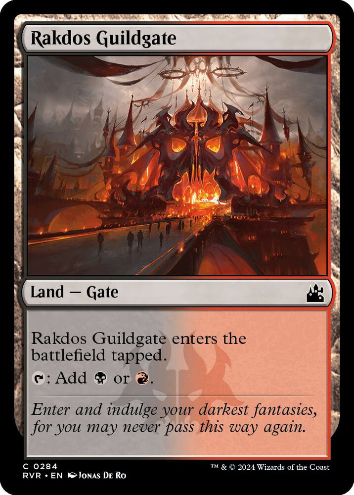 Rakdos Guildgate 284 card from Ravnica Remastered