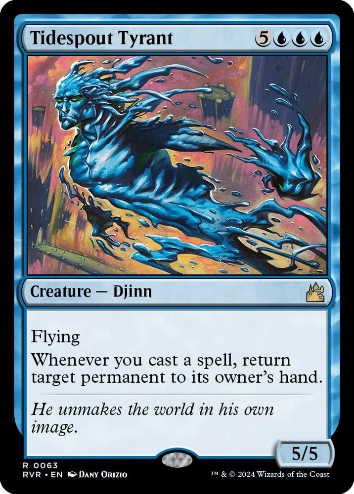 Tidespout Tyrant 63 card from Ravnica Remastered
