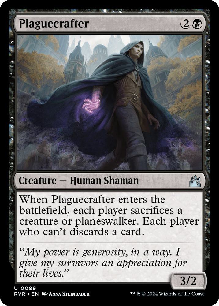 Plaguecrafter 89 card from Ravnica Remastered