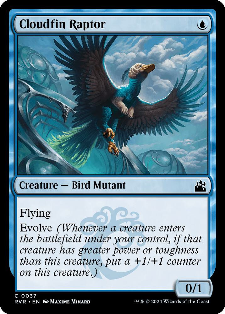 Cloudfin Raptor 37 card from Ravnica Remastered