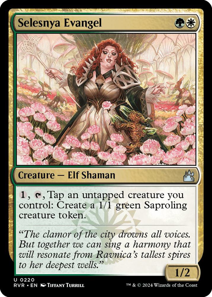 Selesnya Evangel 220 card from Ravnica Remastered