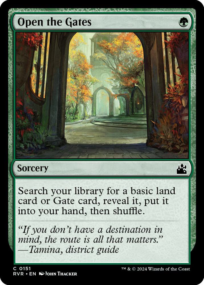Open the Gates 151 card from Ravnica Remastered