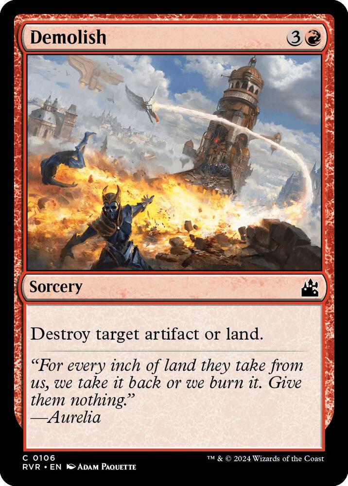 Demolish 106 card from Ravnica Remastered
