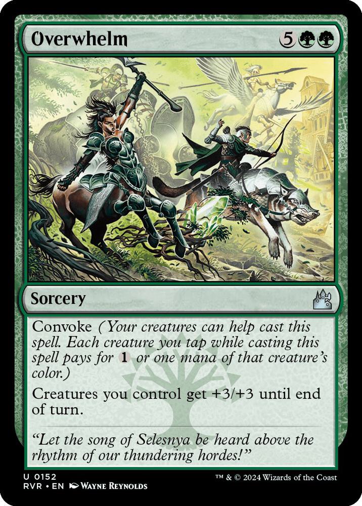 Overwhelm 152 card from Ravnica Remastered