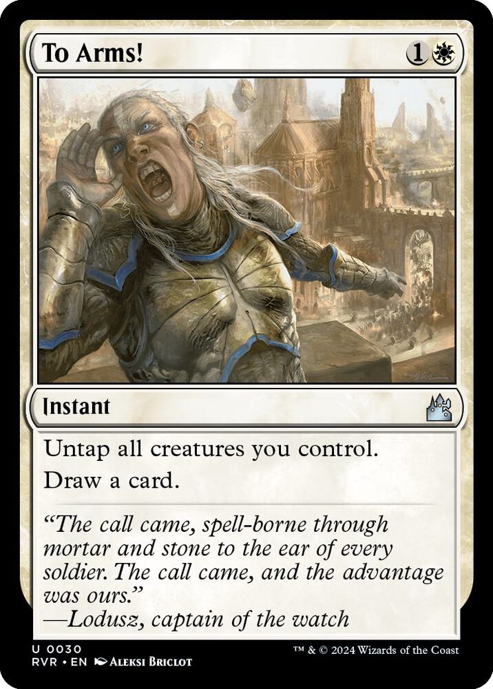 To Arms! 30 card from Ravnica Remastered